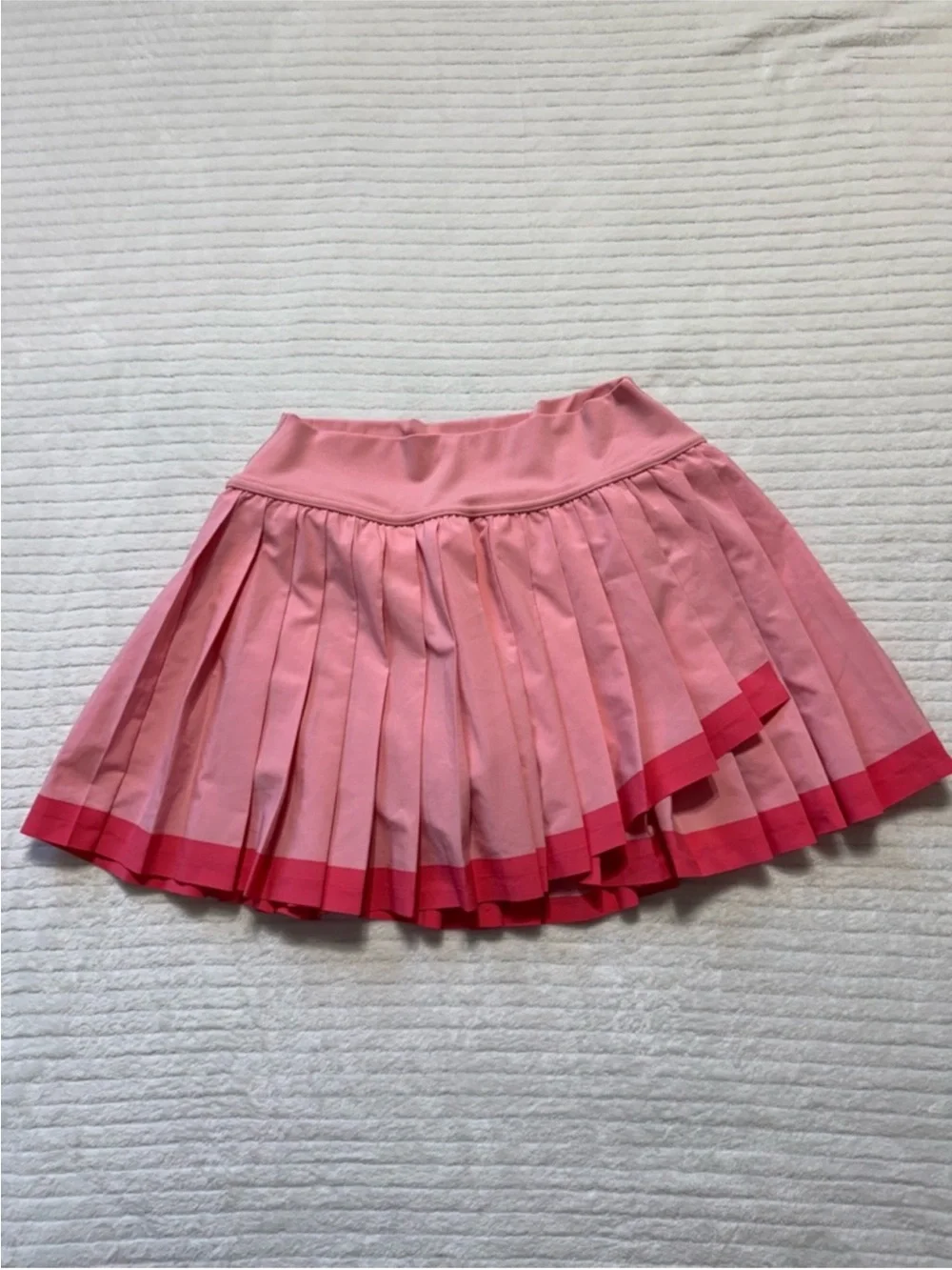 Offline Pleated Two-Tone Pink Mini Skirt - Picture 5 of 11